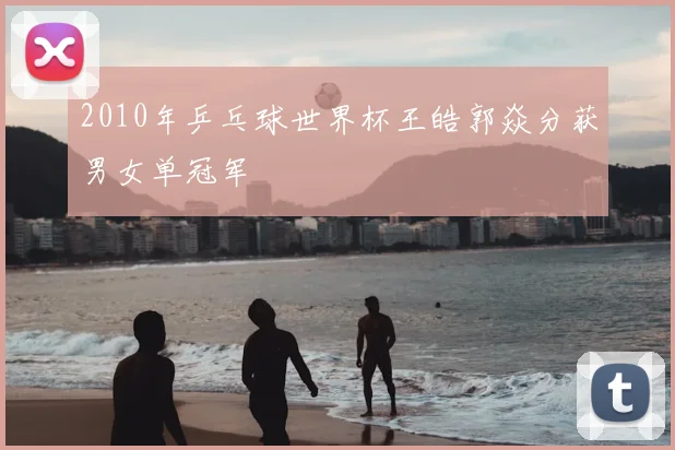 2010年乒乓球世界杯王皓郭焱分获男女单冠军